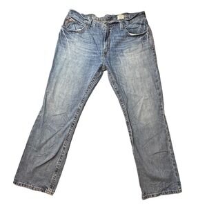Ariat M2 Jeans Mens 40x32 Blue Relaxed Bootcut Denim 10008403 Distressed Pants